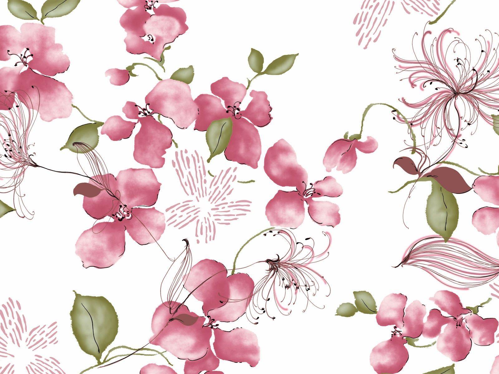 Vintage Flower Wallpaper Desktop Background with High Definition