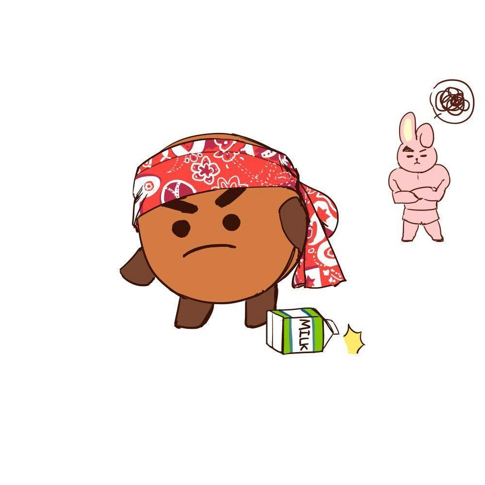 BT21 Shooky and Cooky. BTS. BTS, Kpop and Rap monster