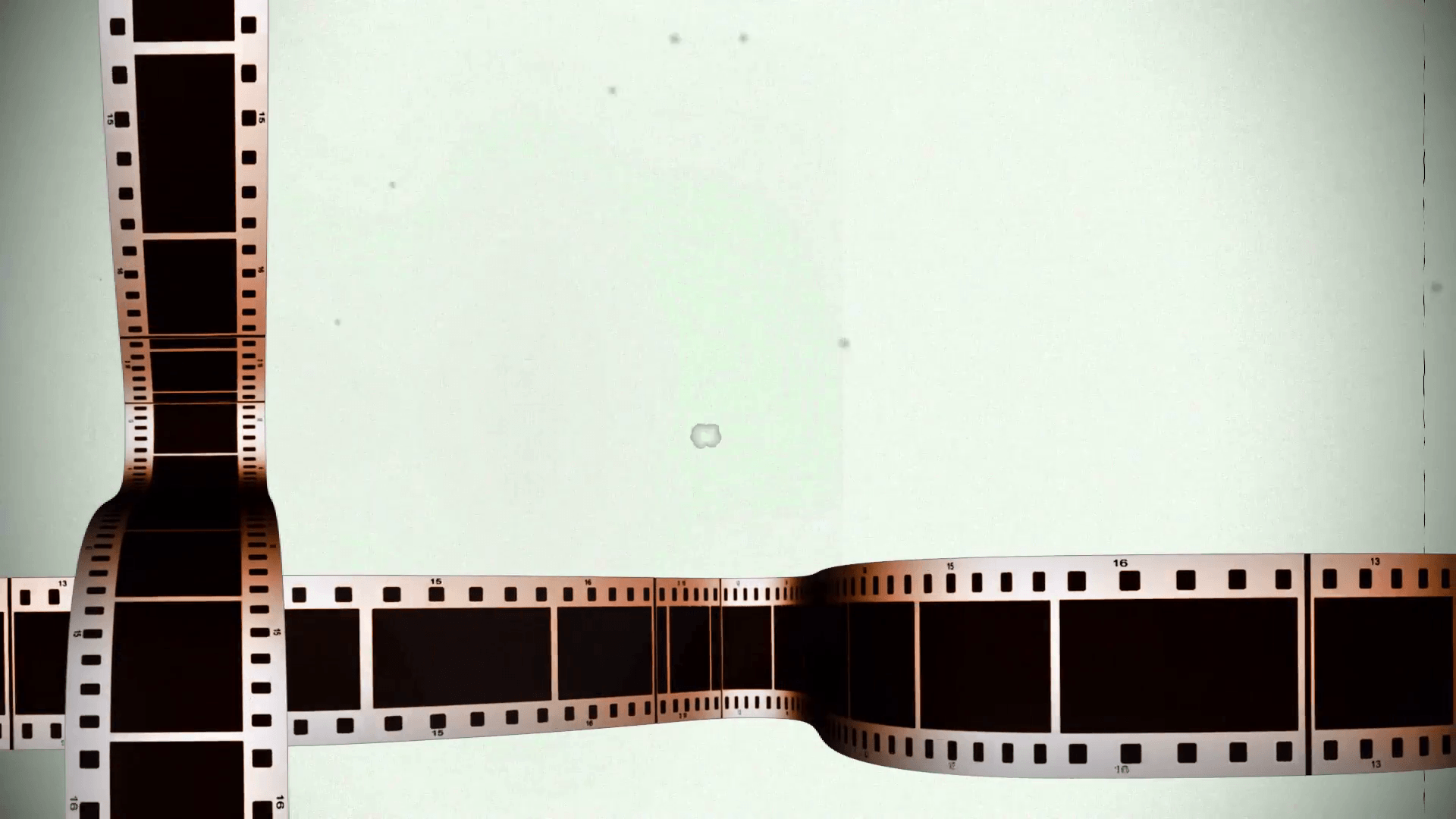 Scrolling filmstrips on damaged film background Motion Background