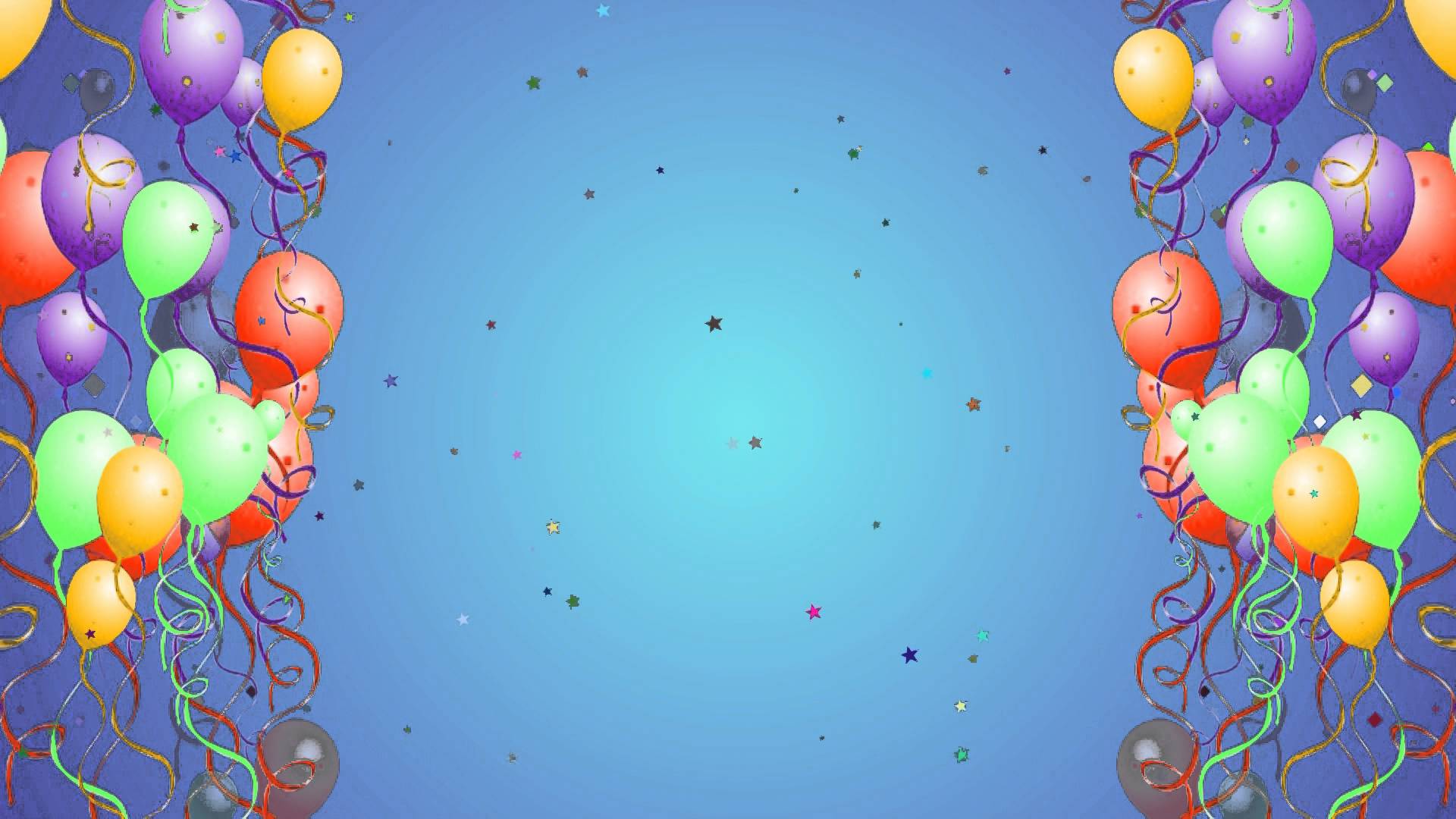 Balloon Background with star particles HD