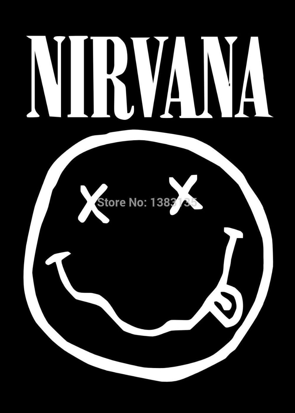 New ! Nirvana Smiley Face Sticker Vinyl Decal Funny JDM Car Window