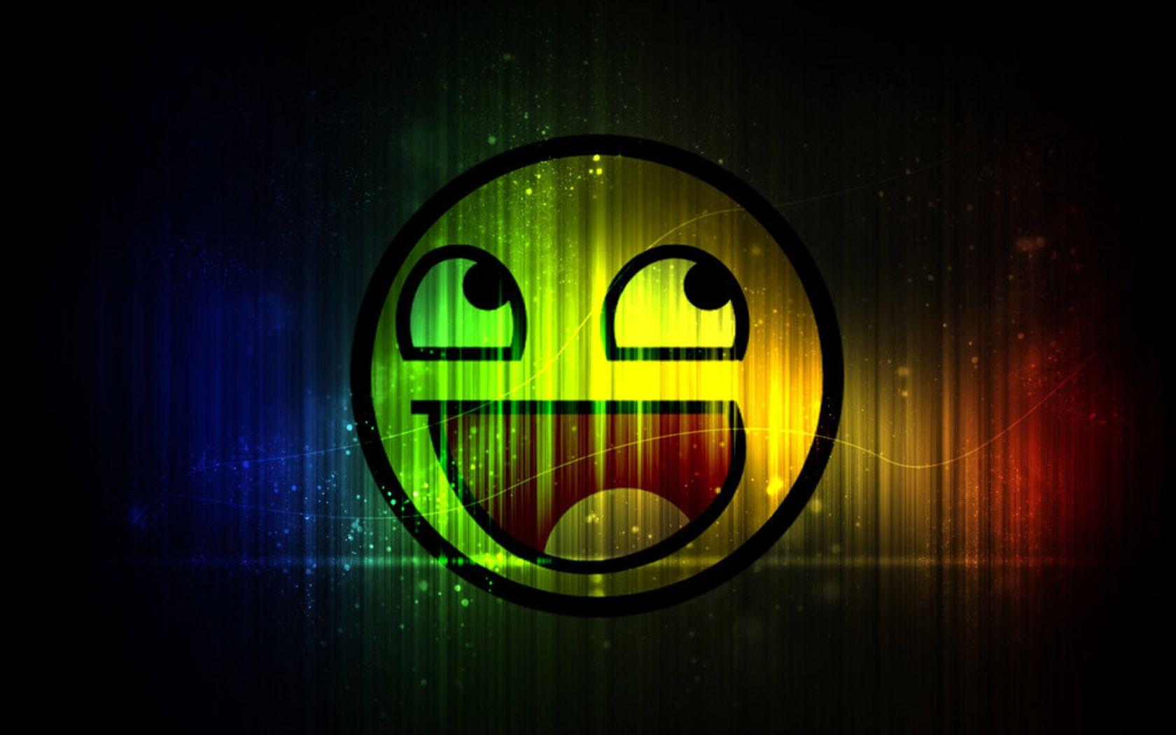 multicolor smiley face 1680x1050 wallpaper High Quality Wallpaper