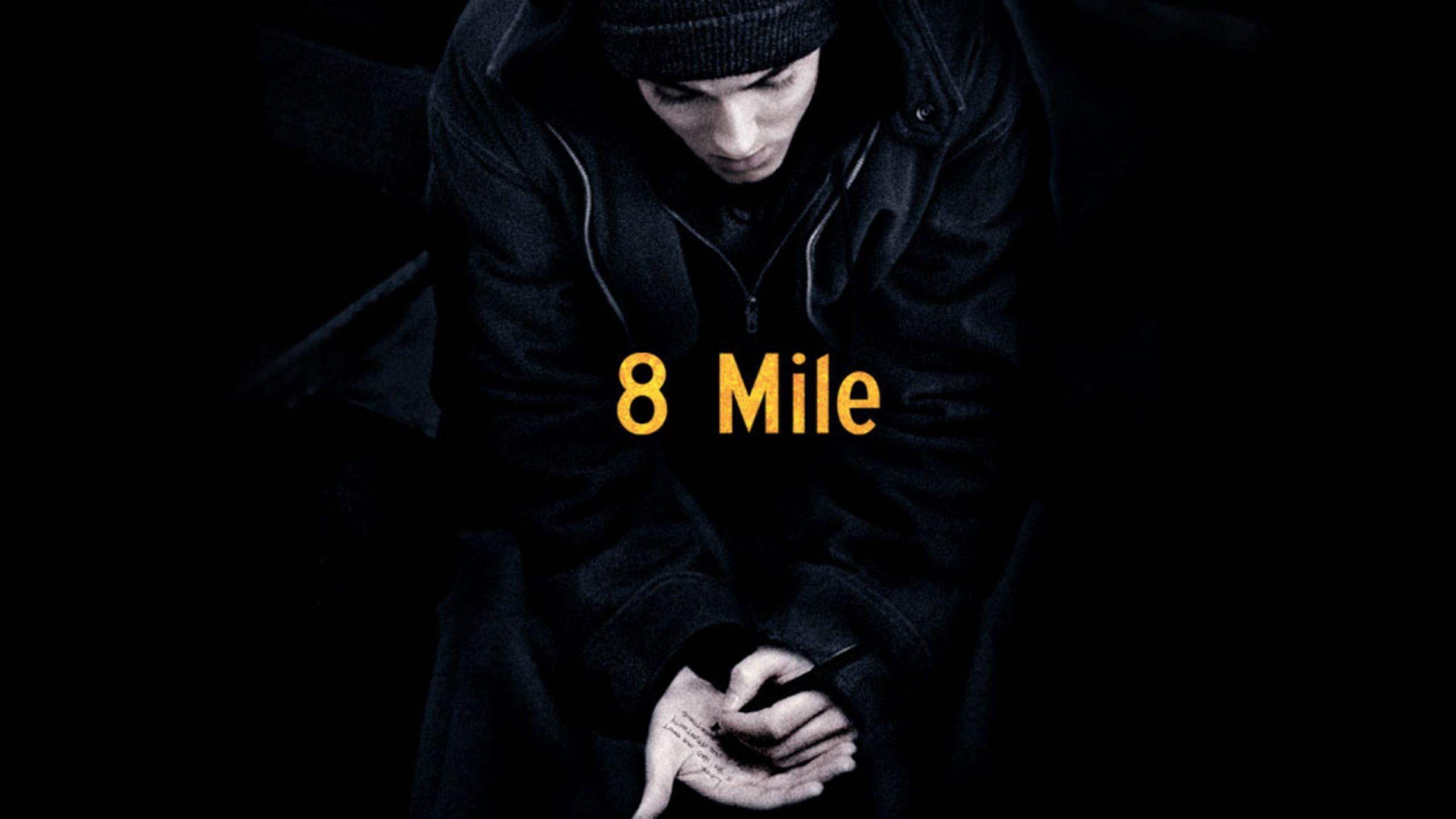 Eminem 8 Mile Picture HD Wallpaper Black Background Free Download