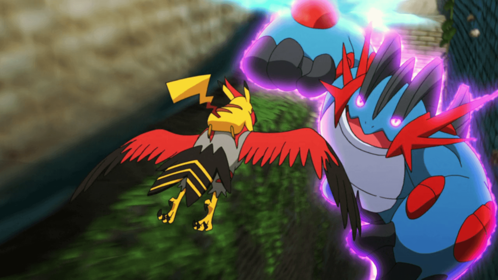 Jarvis' Mega Swampert and Tyranitar.png. Pokémon
