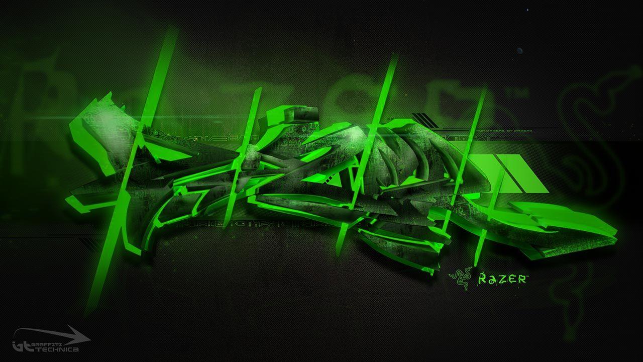 3D graffiti wallpaper