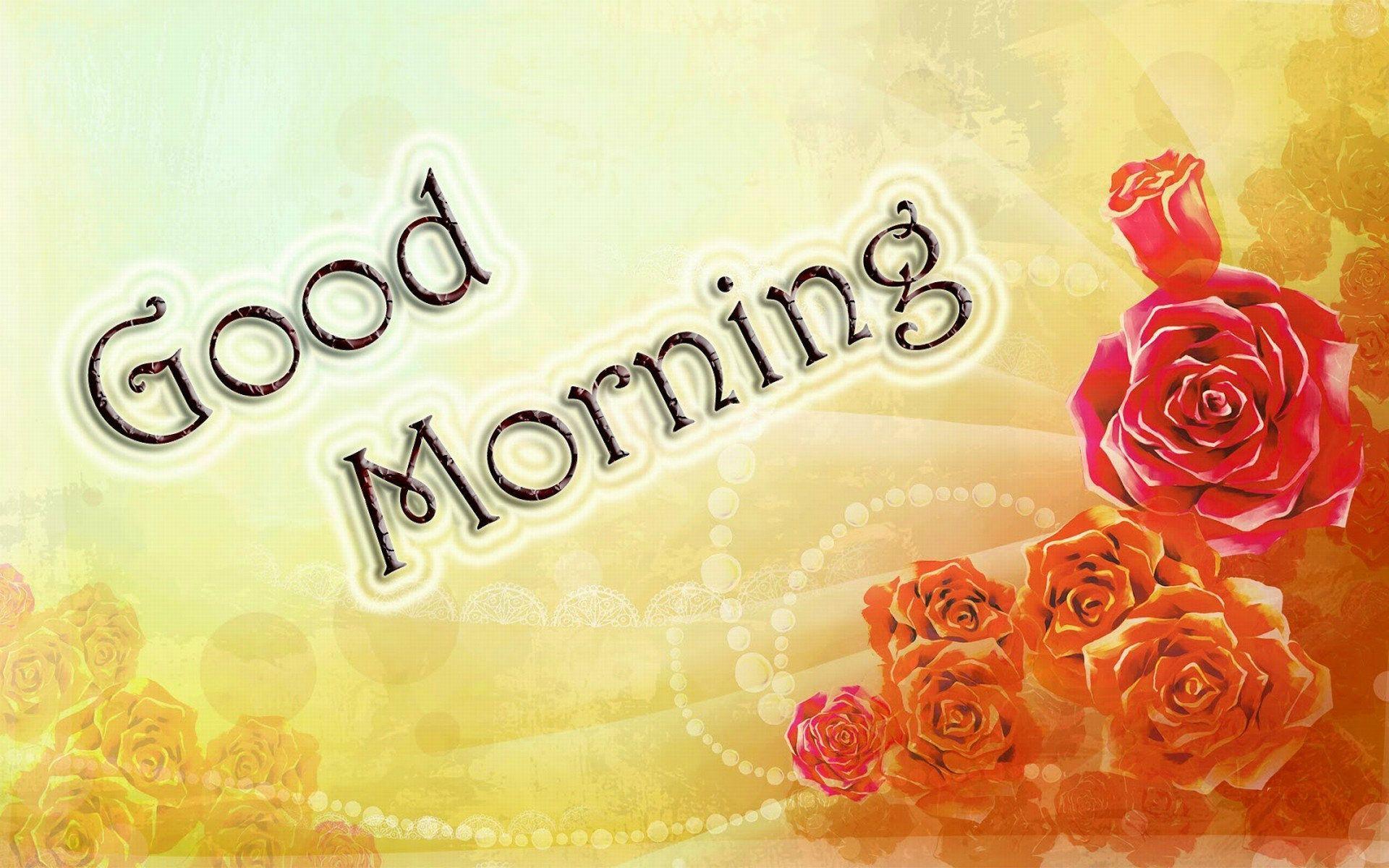 Download Free Lovely and Beautiful Good Morning Wallpaper FreeD