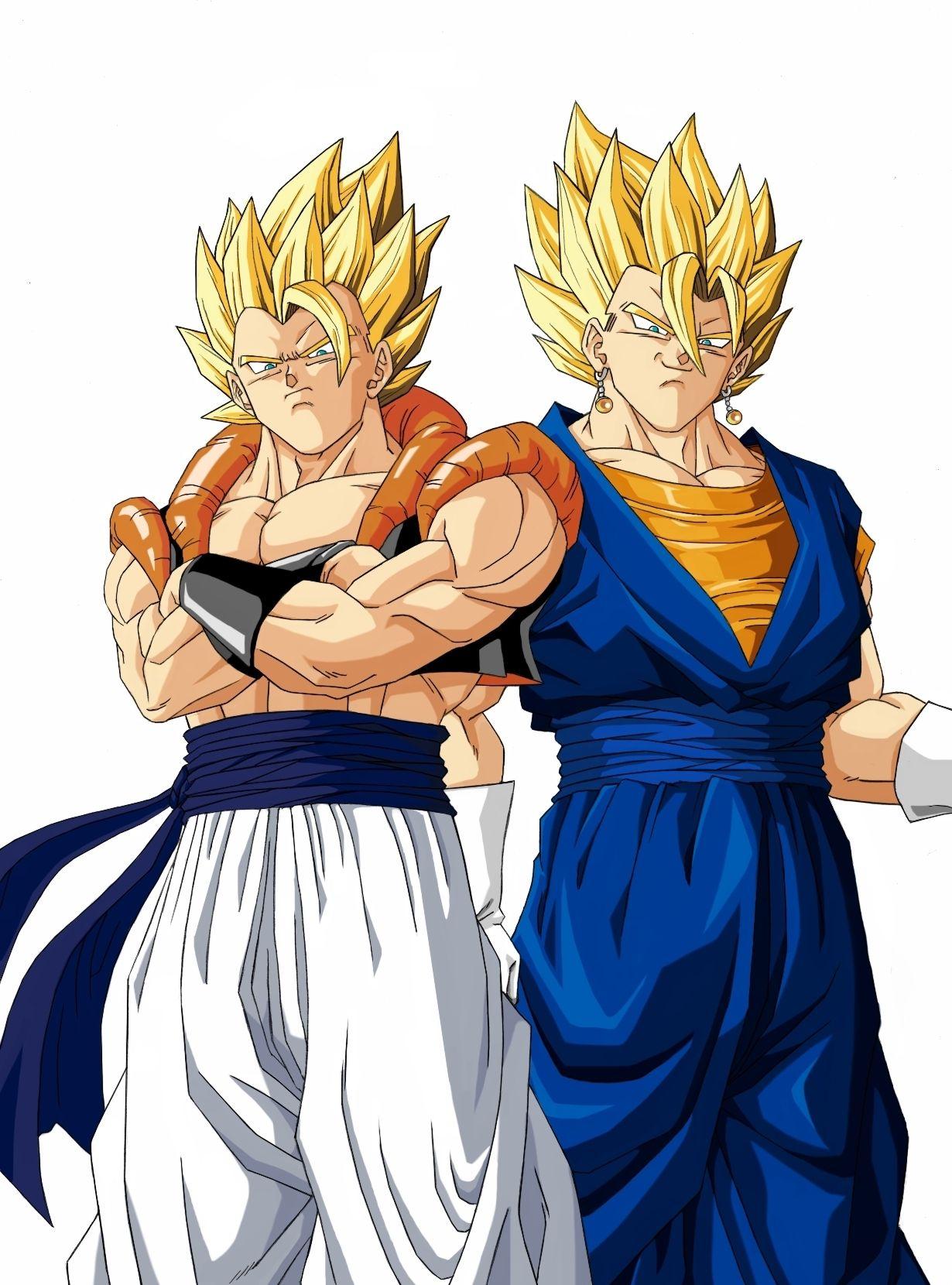Dragonball Z Movie Characters image Gogeta and Super Vegito looking