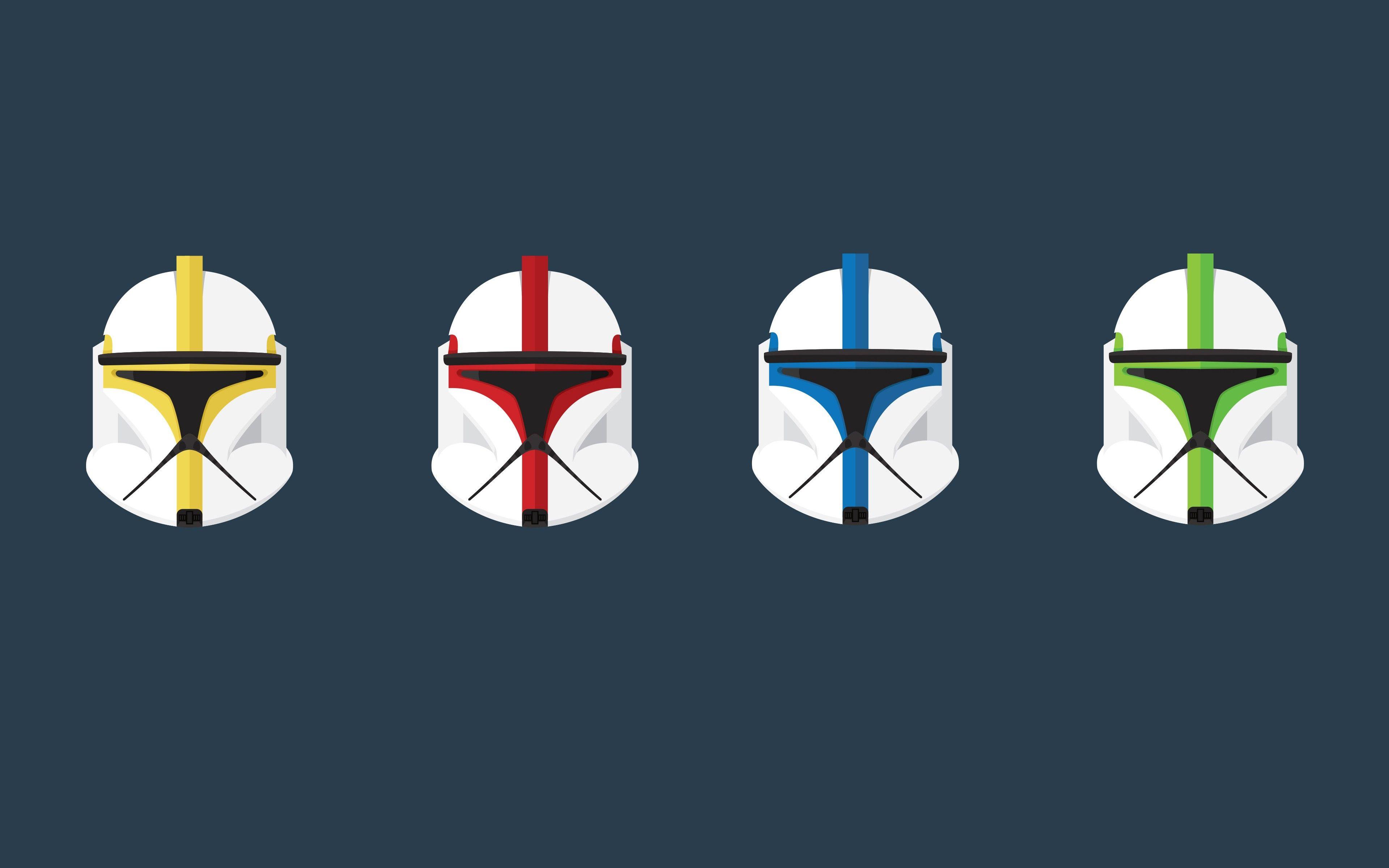 Wallpaper, Star Wars, minimalism, logo, clone trooper, clone