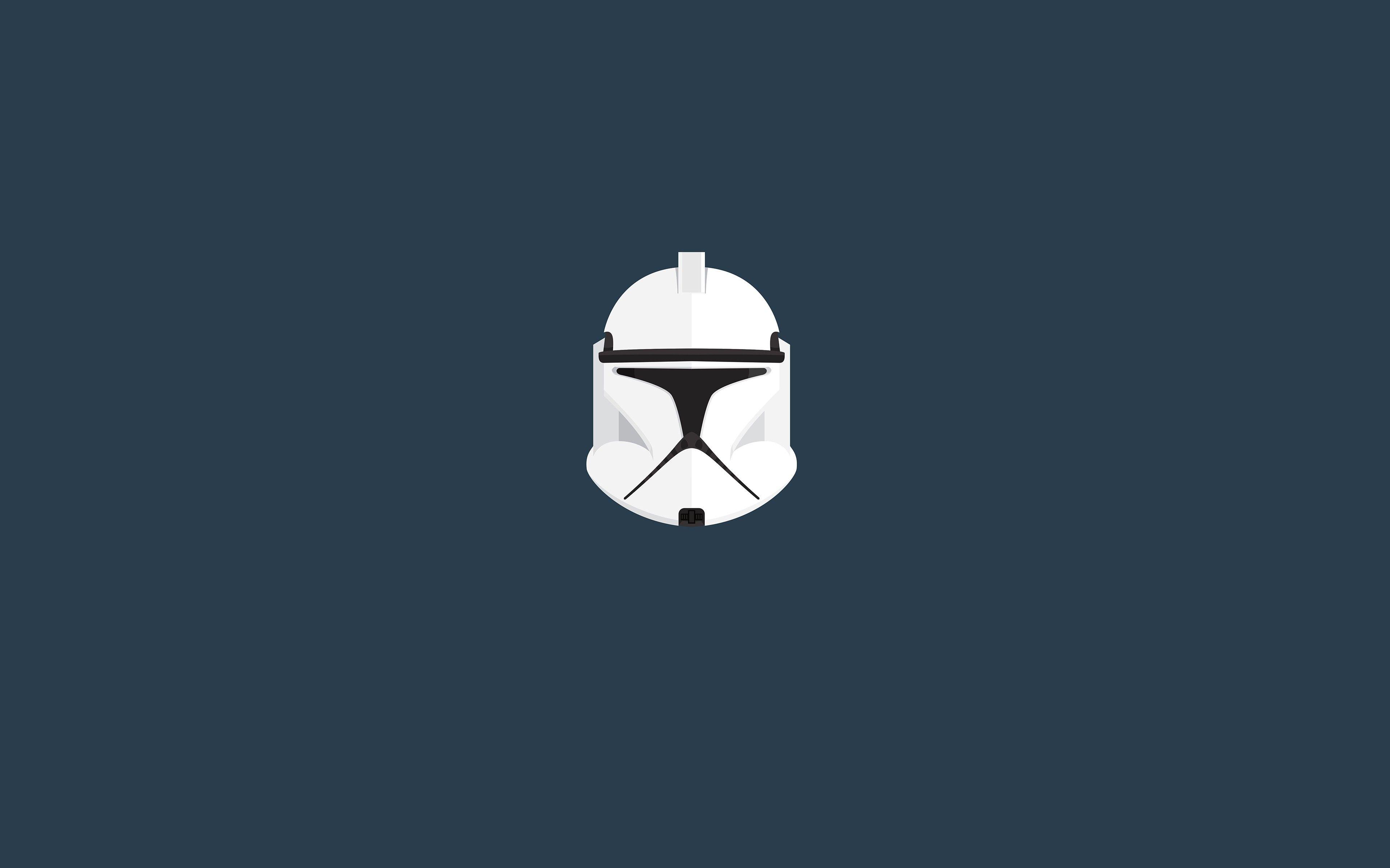 minimalism, helmet, Star Wars, clone trooper