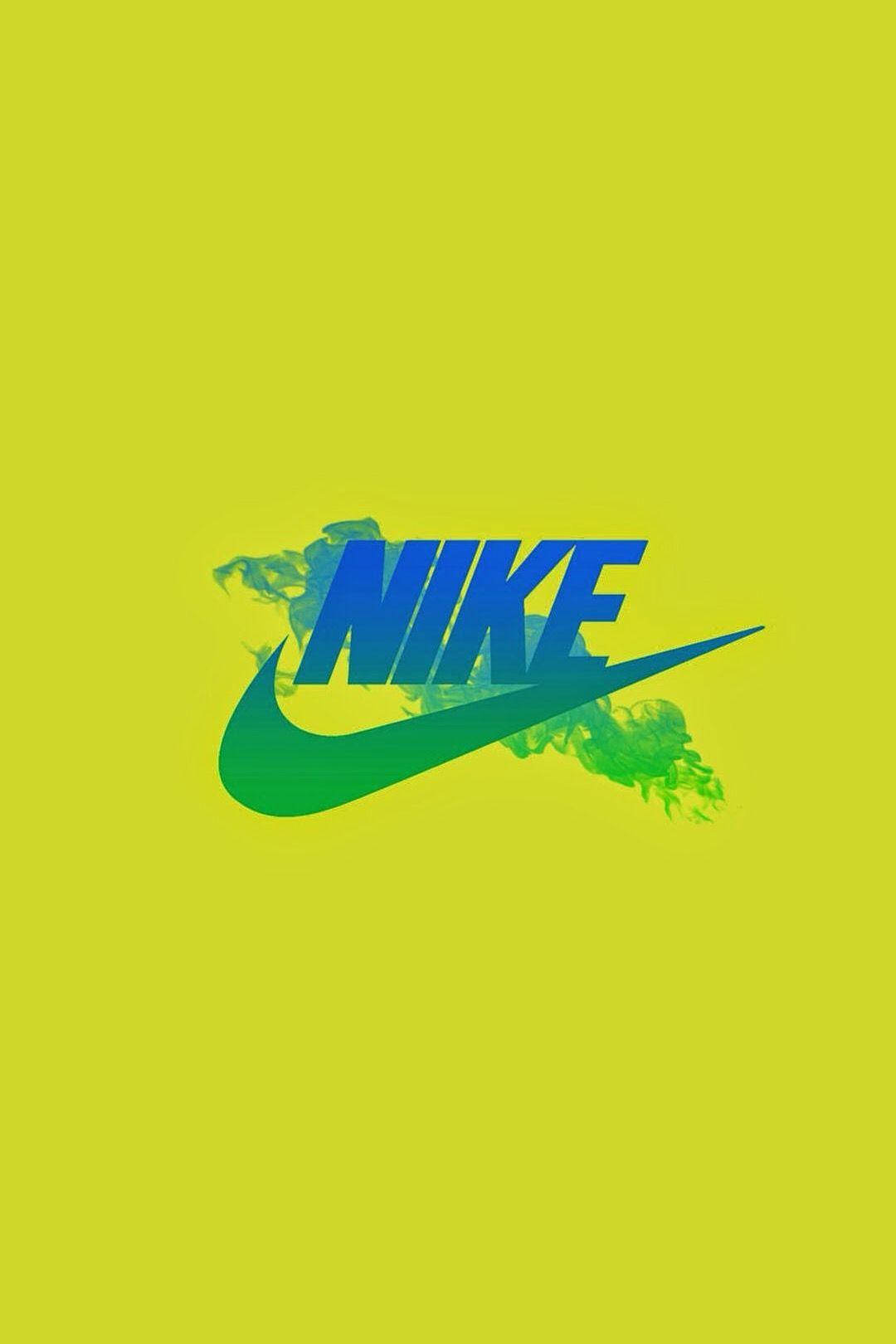 Yellow Nike Logo