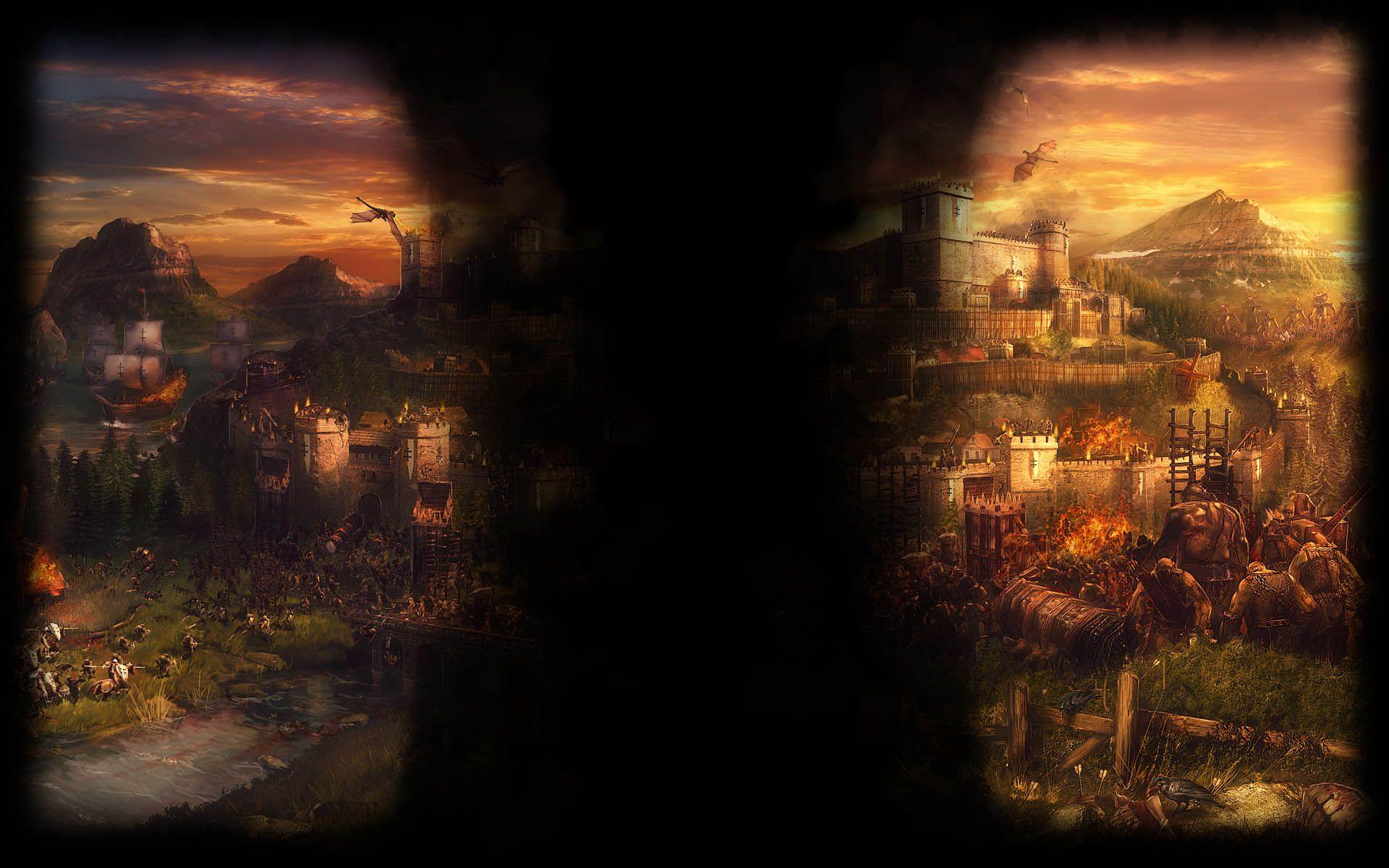 Kingdom Wars Background Epic Fantasy. Steam