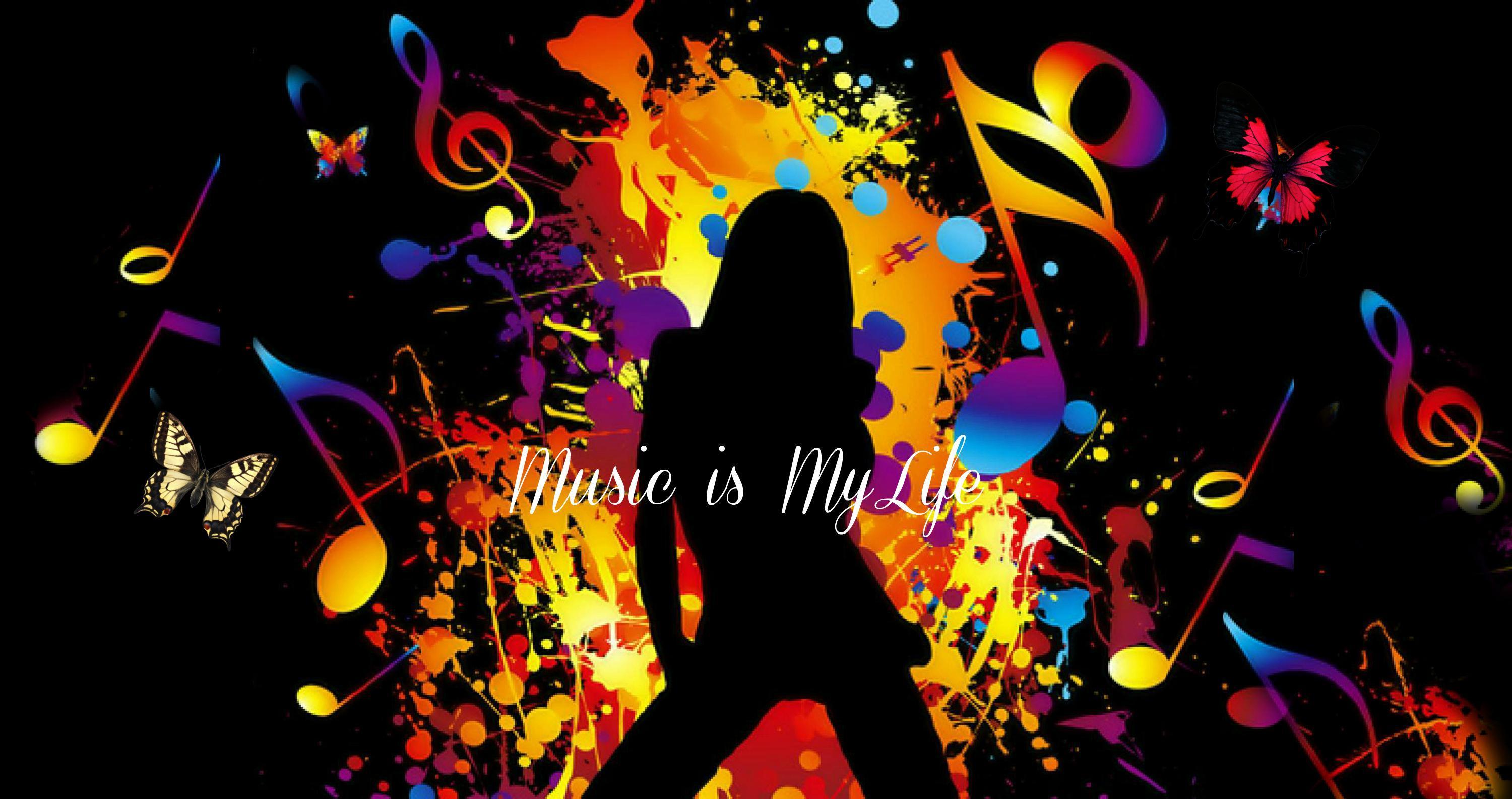 Music is My Life For Orchid HD desktop wallpaper, Widescreen