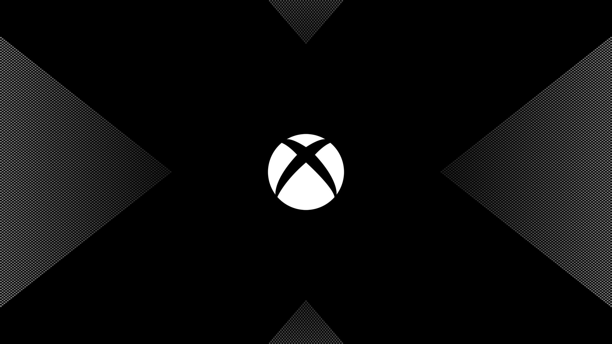 Wallpaper Xbox One X, Logo, Dark, Minimal, HD, 4K, Games