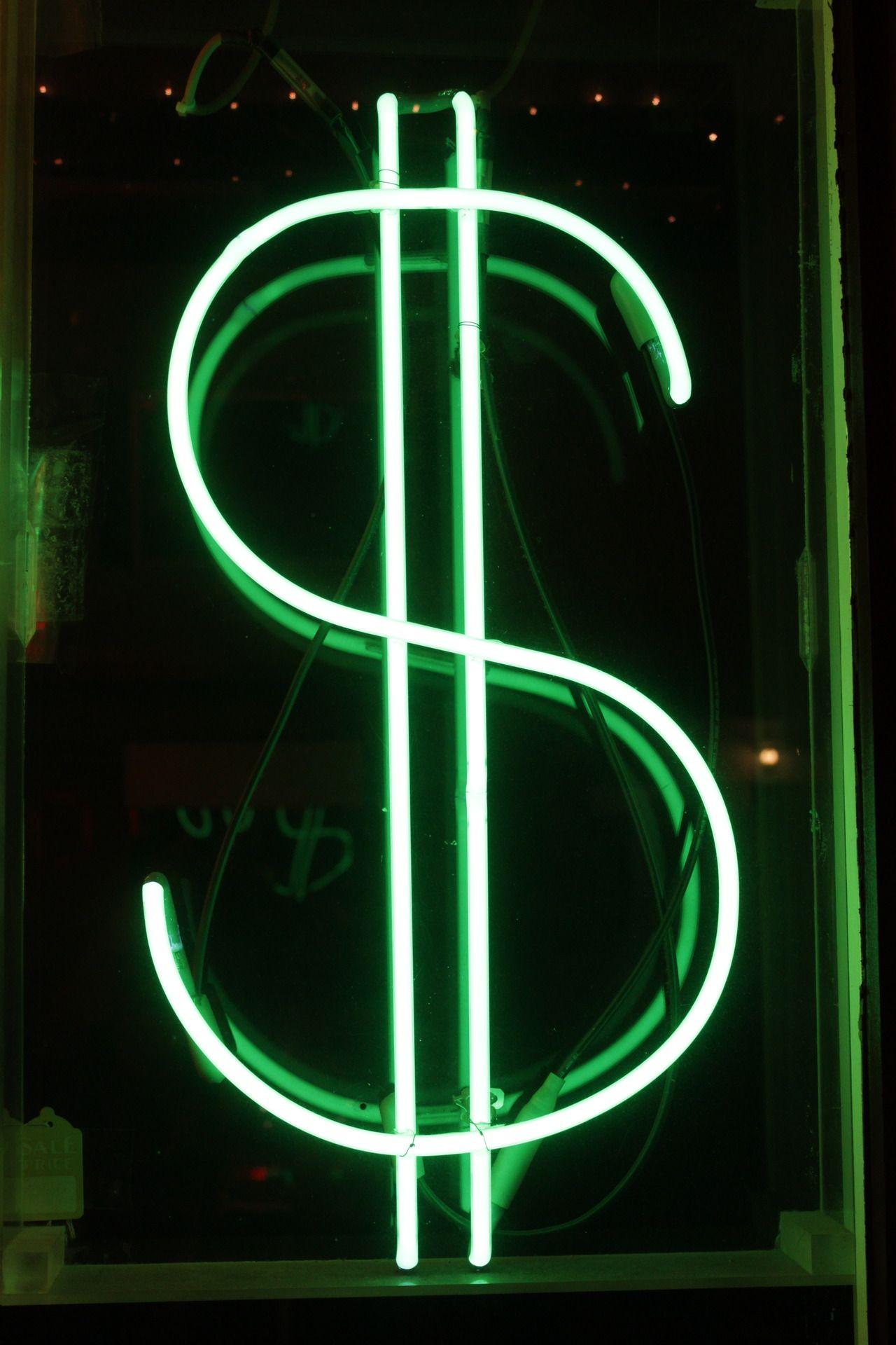 monehhhh. • N E O N •. Neon, Dollar sign and Neon lighting