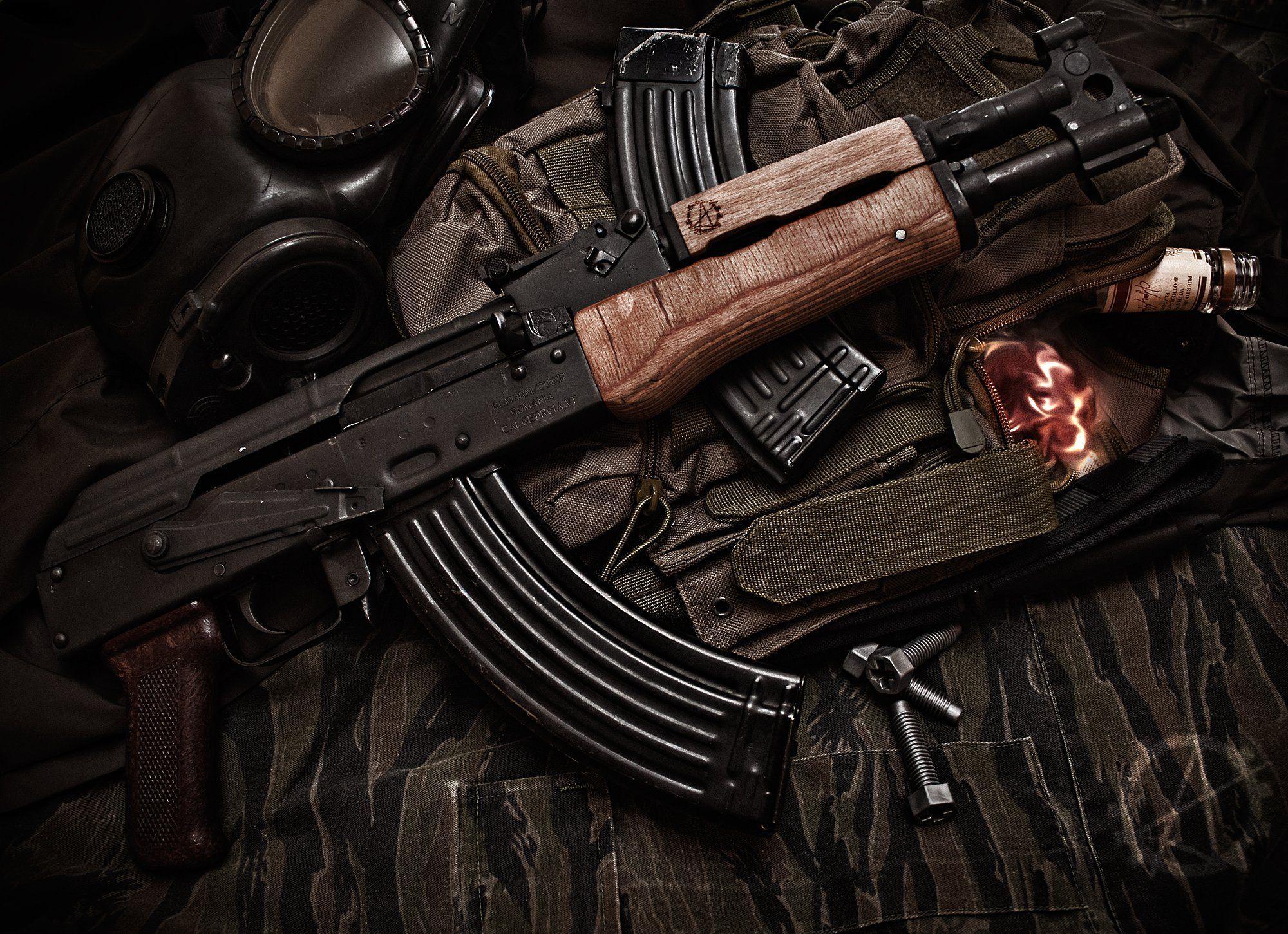 ak 47 wallpaper. Firearm Photography. Assault rifle, Guns, Firearms