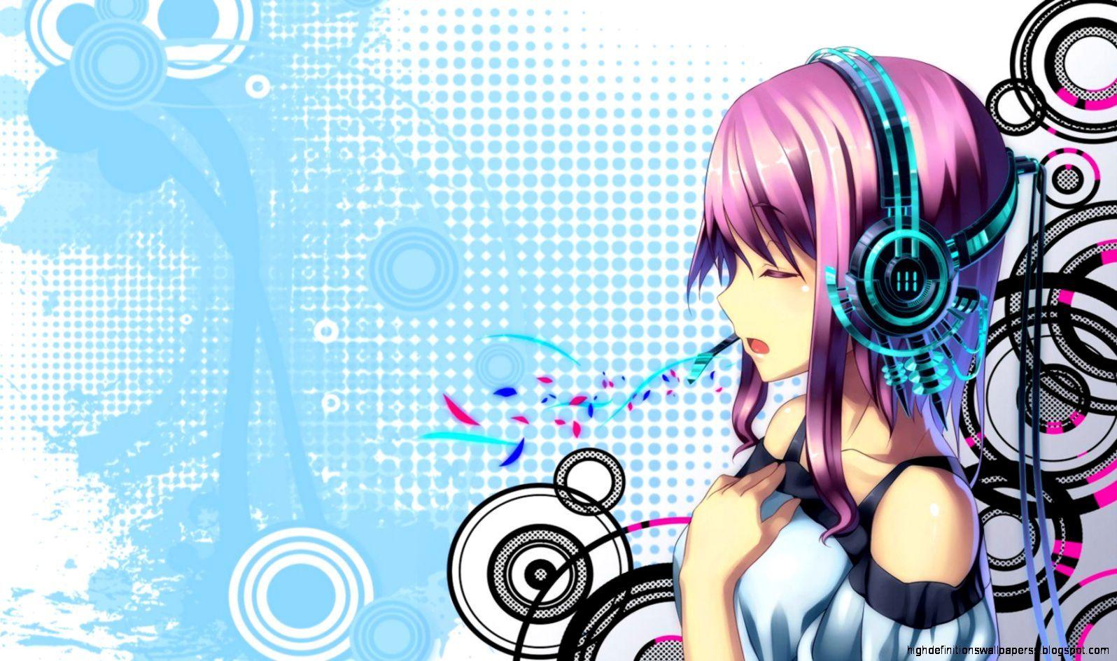Anime Music Girl Wallpaper HD 21396