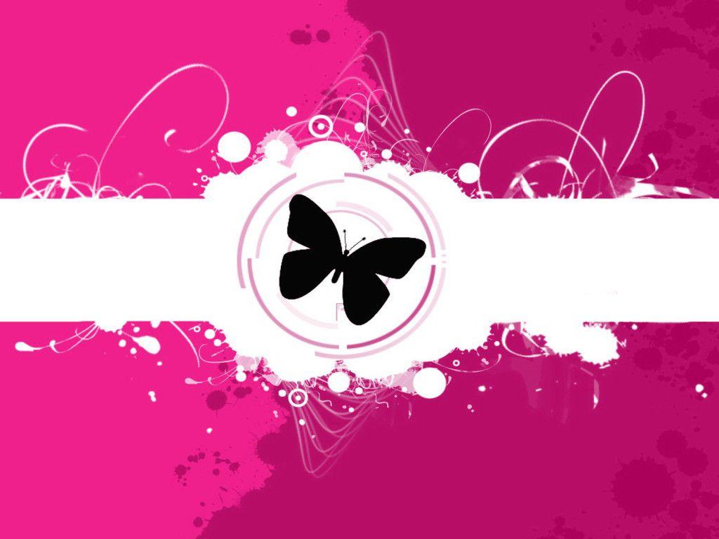 Free Pink Butterfly Wallpaper HD Resolution