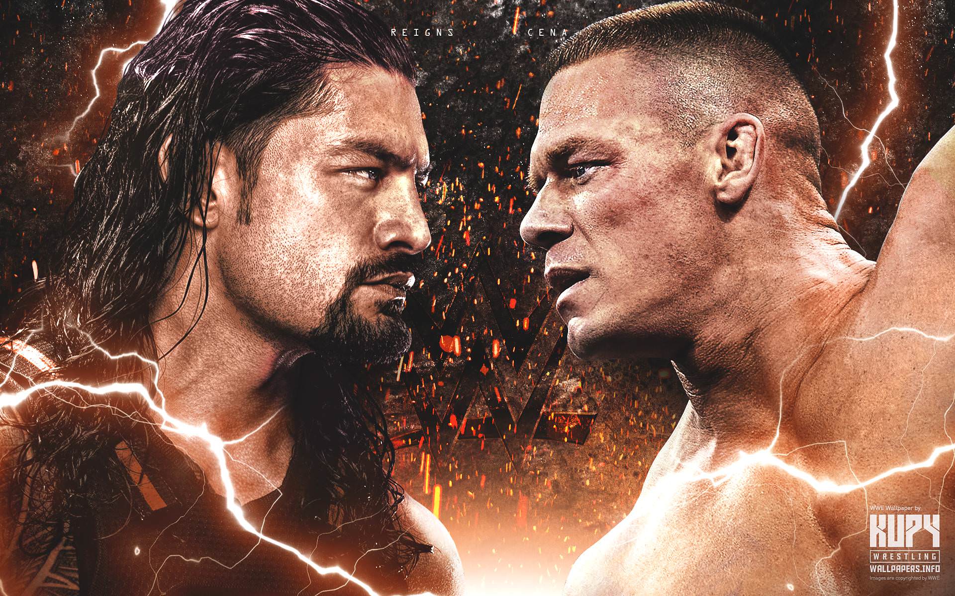 NEW Roman Reigns vs. John Cena wallpaper! Wrestling