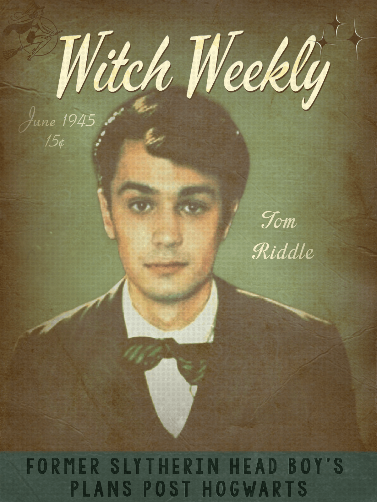 Tom Riddle image Witch Weekly. June 1945 HD wallpaper