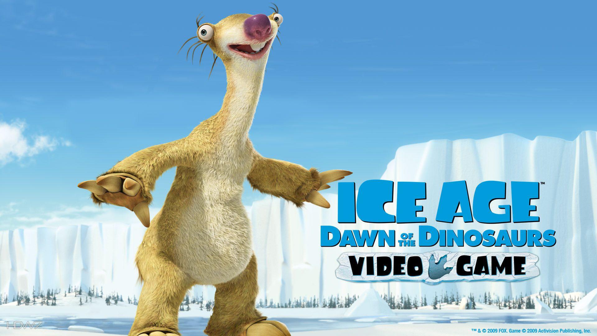 ice age dawn of the dinosaurs sid the sloth widescreen HD wallpaper