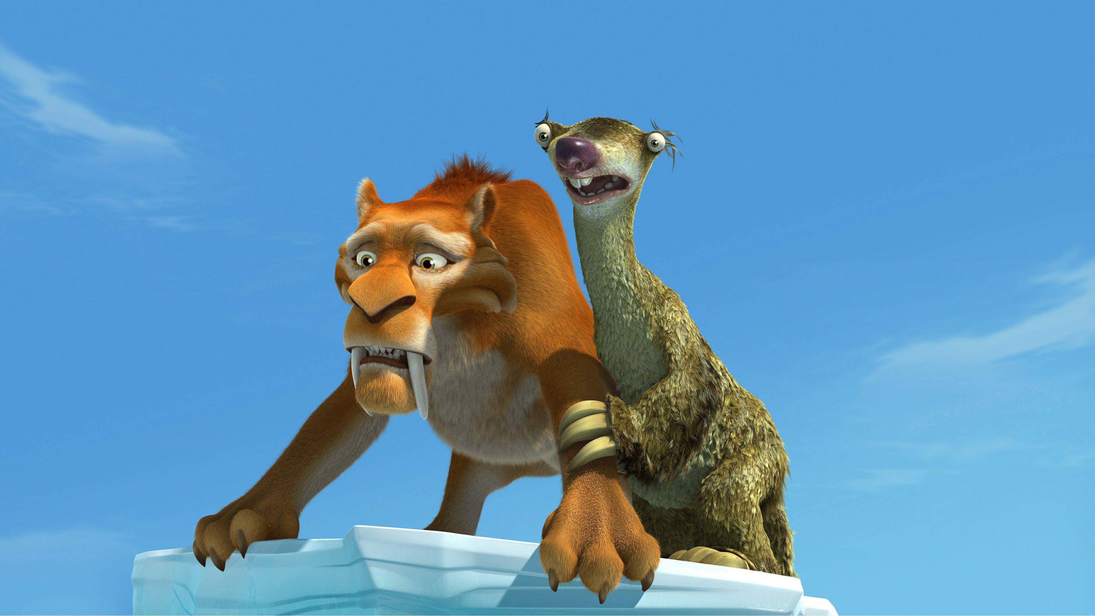 Ice Age Sid Saber Tooth Tiger Hd Wall Paper.