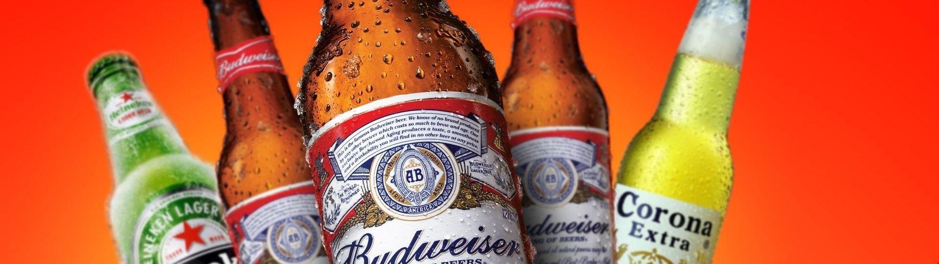 1k budweiser, heineken, corona extra & Logo Background
