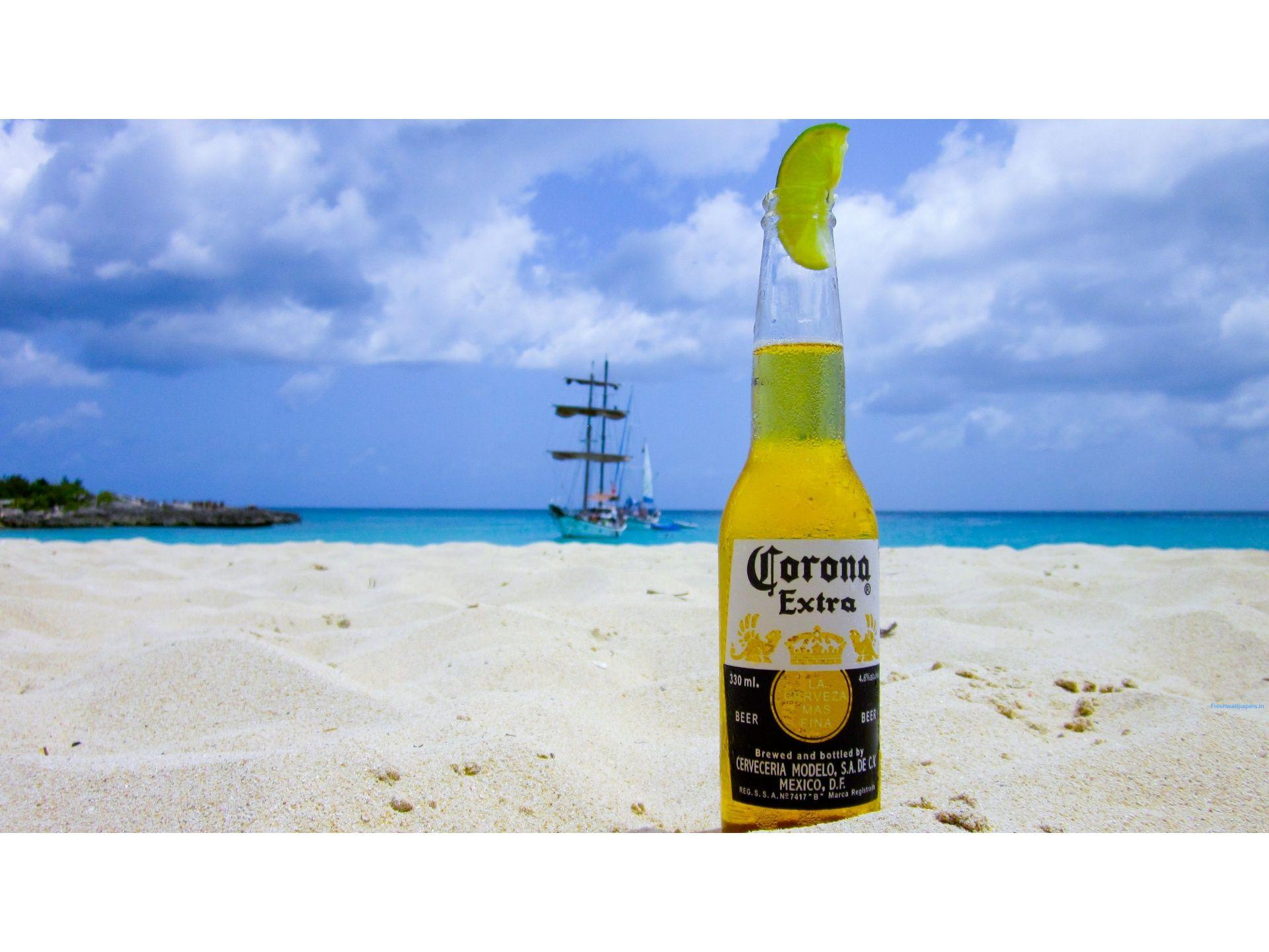 Cold Corona in the hot sand wallpaper