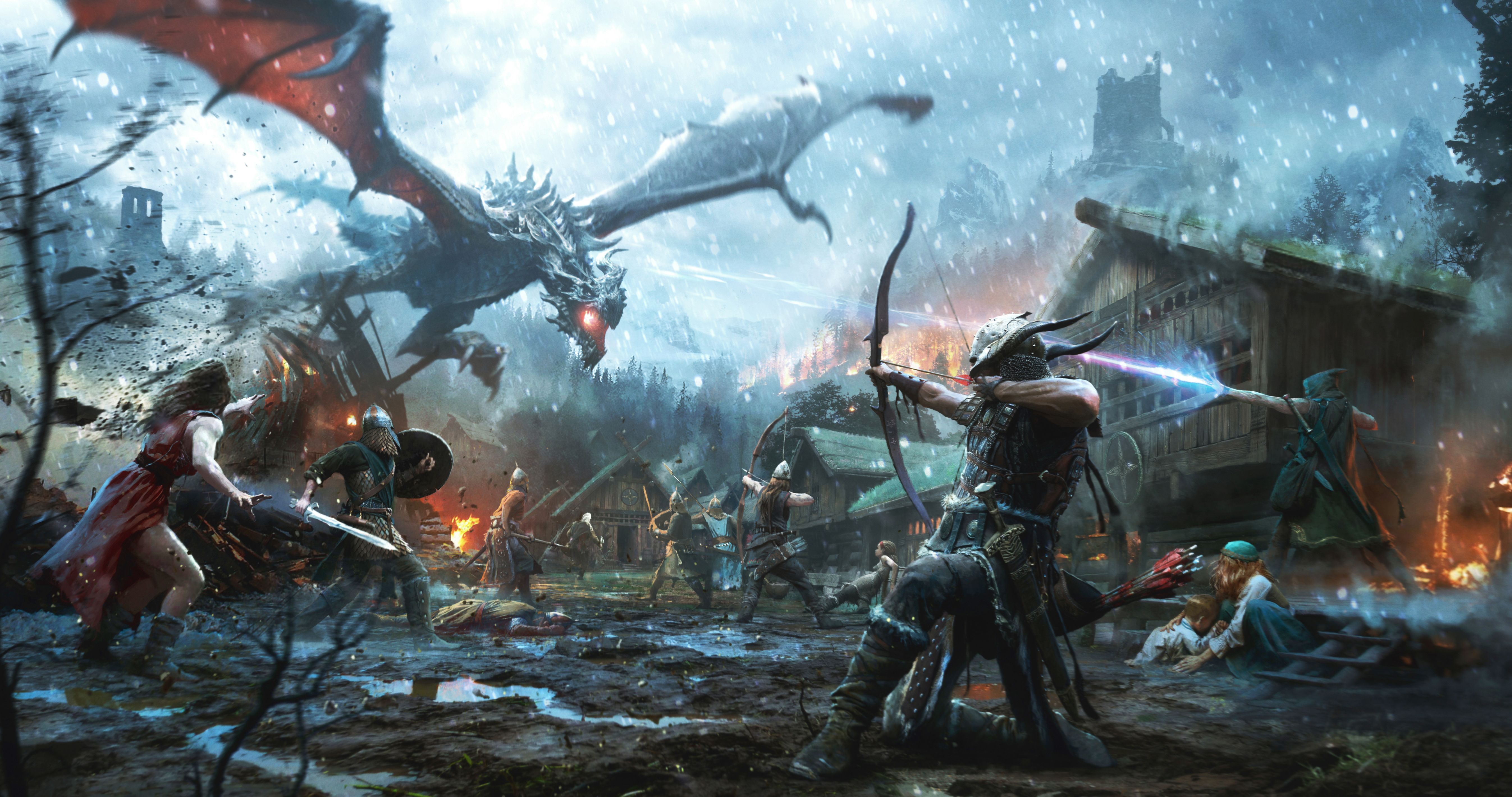 Wallpaper The Elder Scrolls: Legends, Heroes of Skyrim, 4K, Games