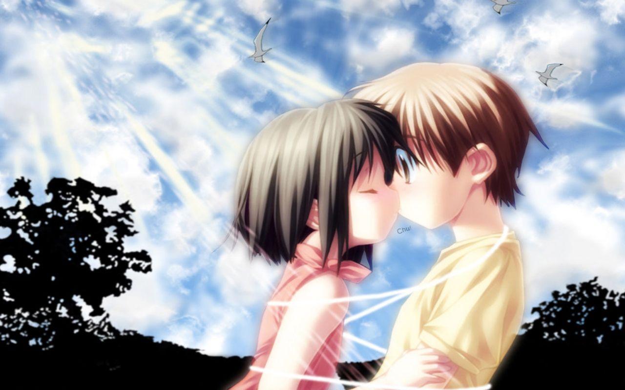 Anime Couple Love Pictures Wallpapers - Wallpaper Cave