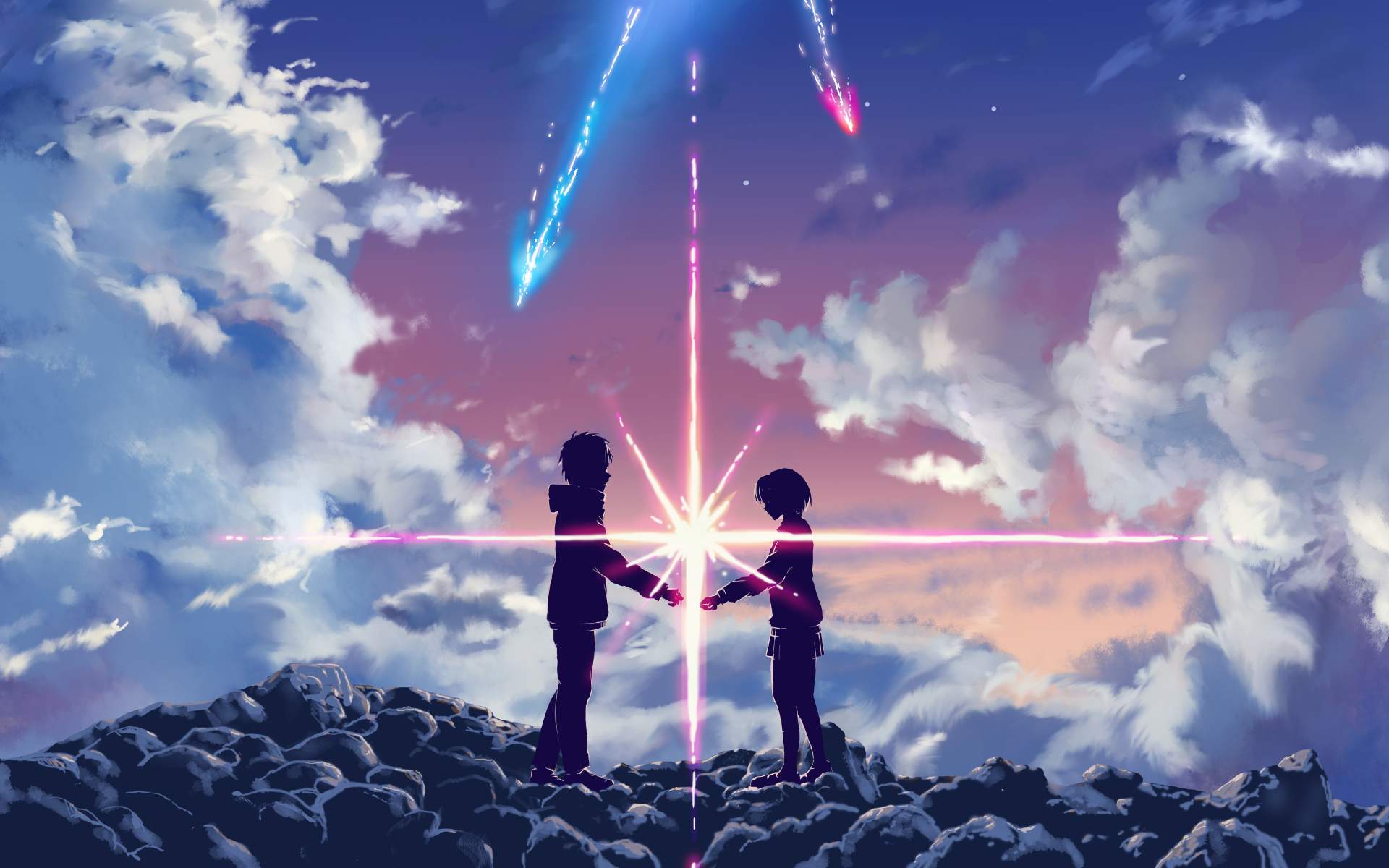 Download Love Anime Couple HD Wallpaper