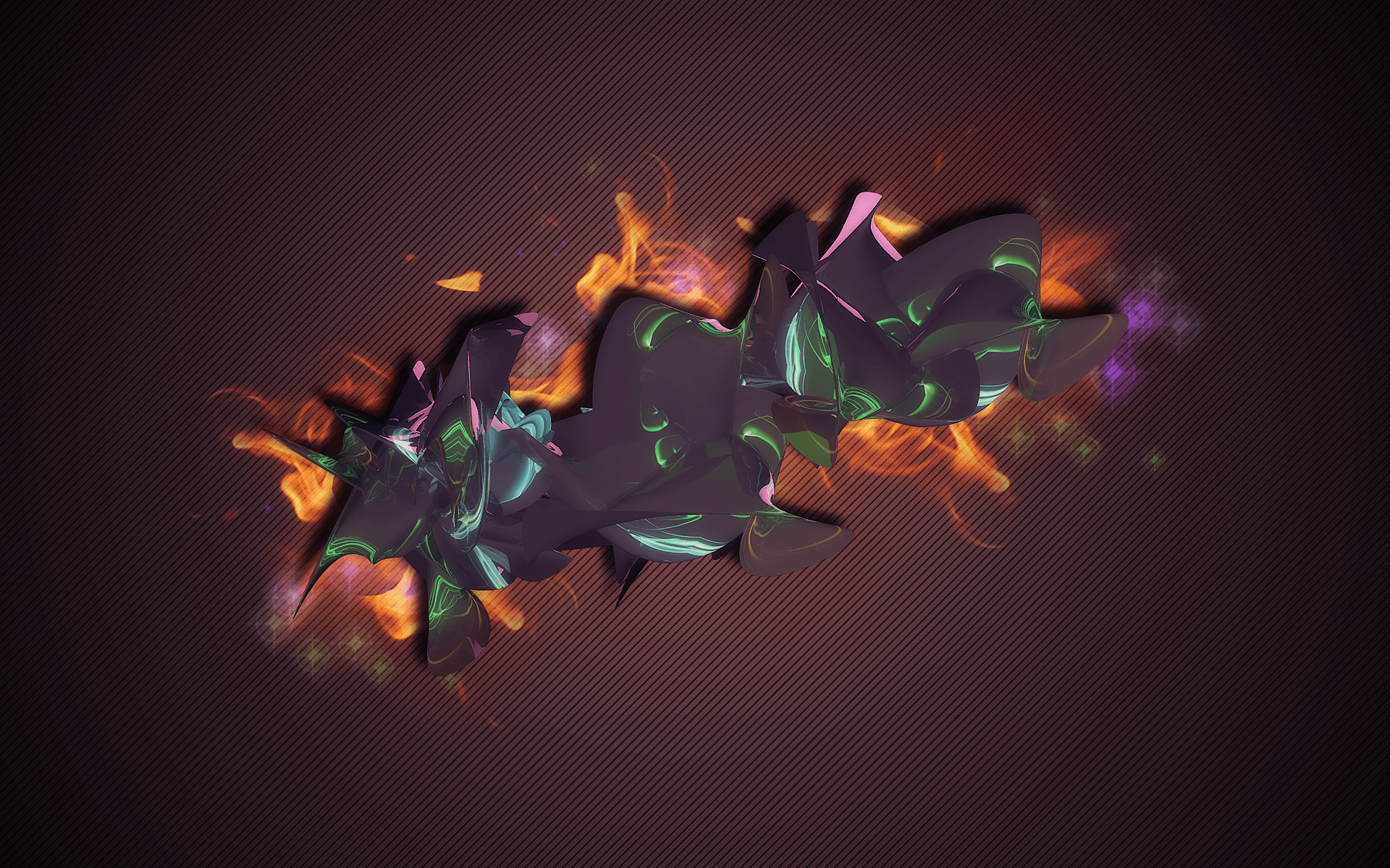 Wallpaper, illustration, abstract, text, logo, Cinema 4D, flame