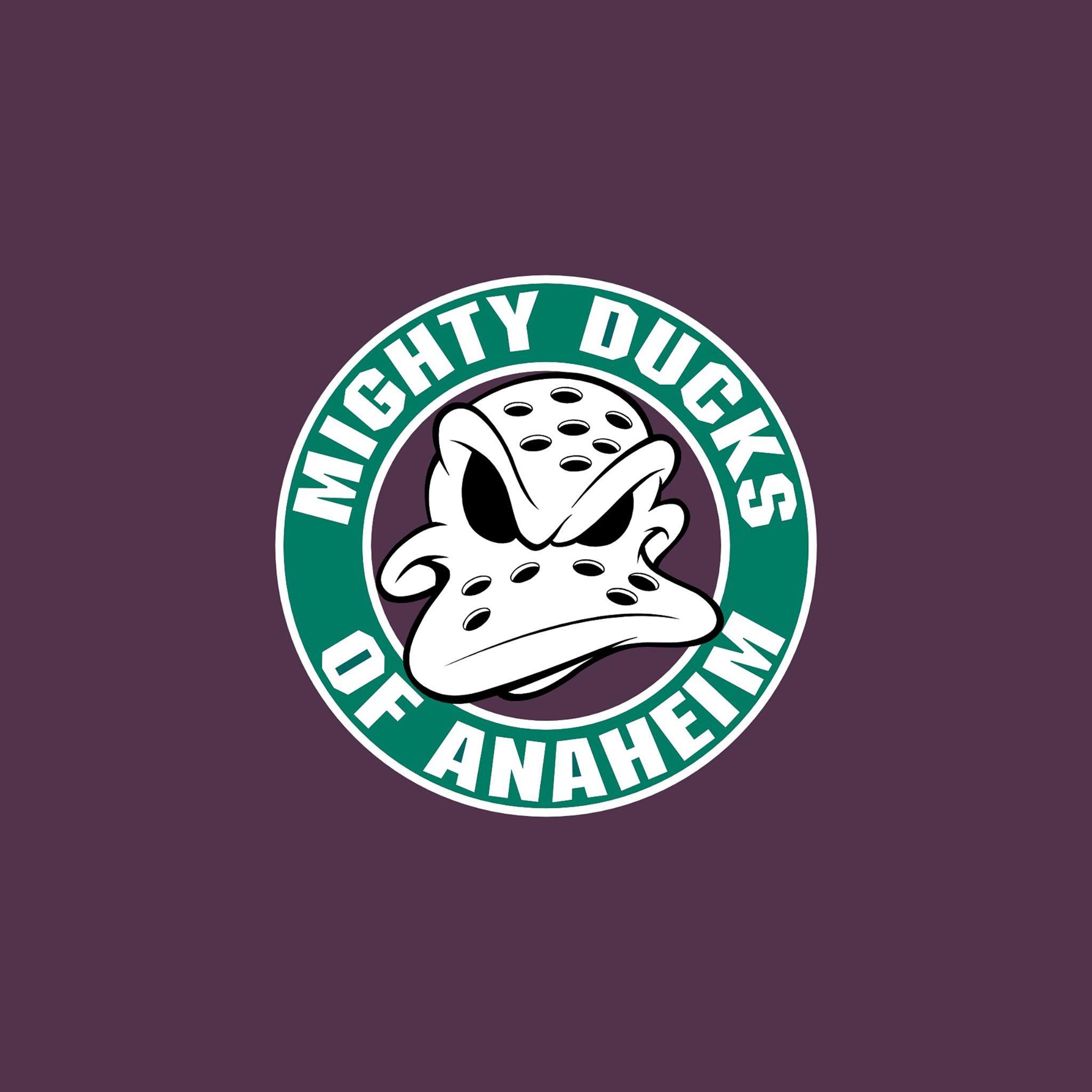 FREEIOS7. Mighty Ducks Of Anaheim Logo HD IPhone IPad