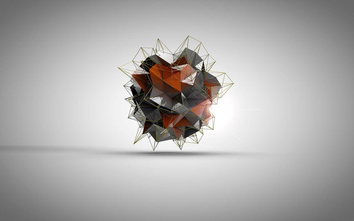 Icosahedron Cinema 4d Desktop Background