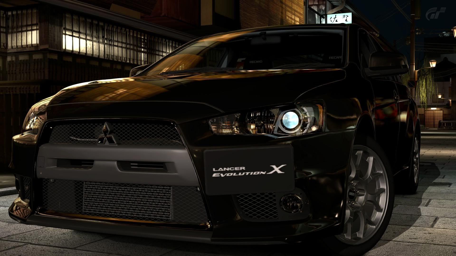 video games, cars, Mitsubishi Lancer Evolution, Gran Turismo Evo