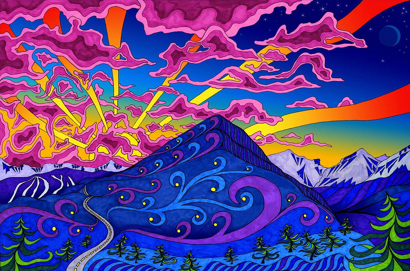 psychedelic art wallpaper de