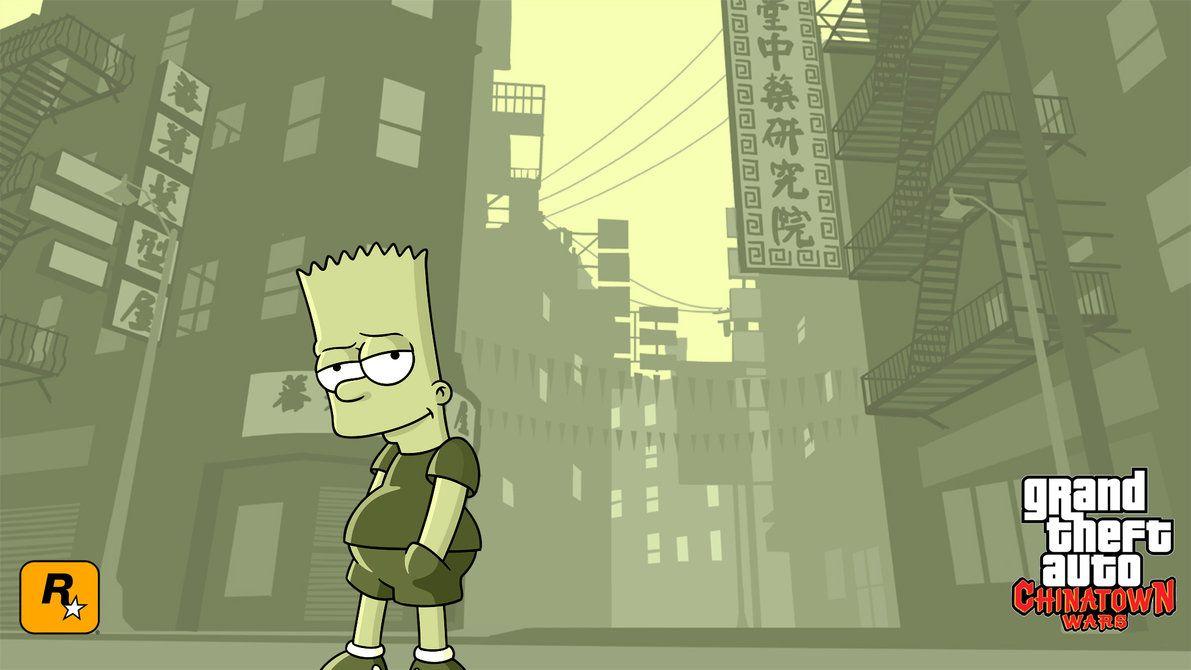 gta chinatown wars bart simpson