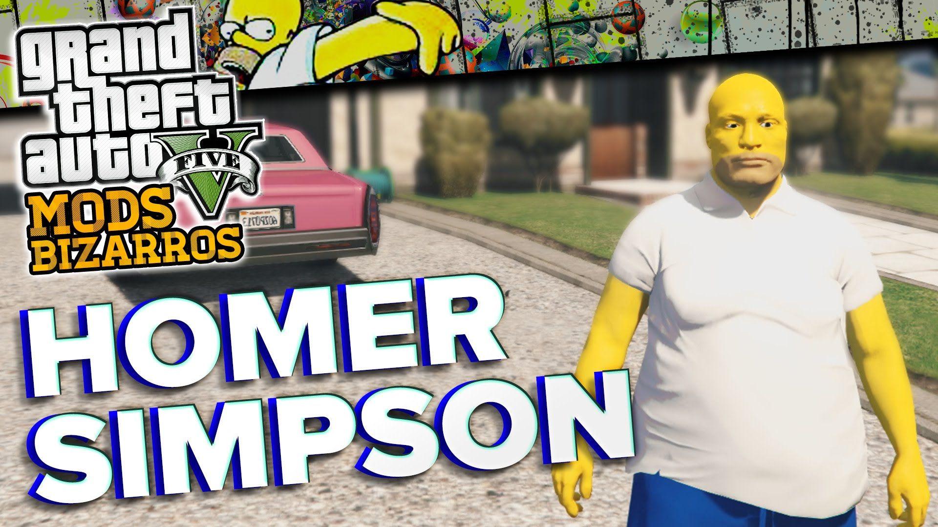 HOMER SIMPSON NO GTA V Bizarros
