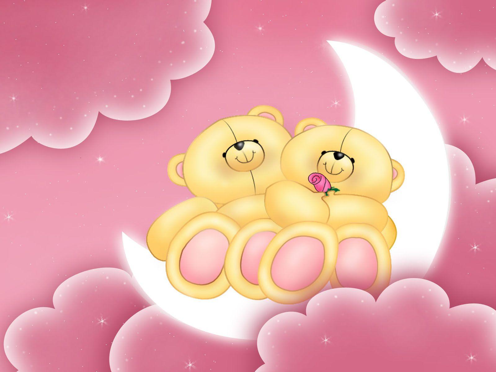 Valentines Day Teddy Bears Wallpaper​-Quality Free Image and Transparent PNG Clipart
