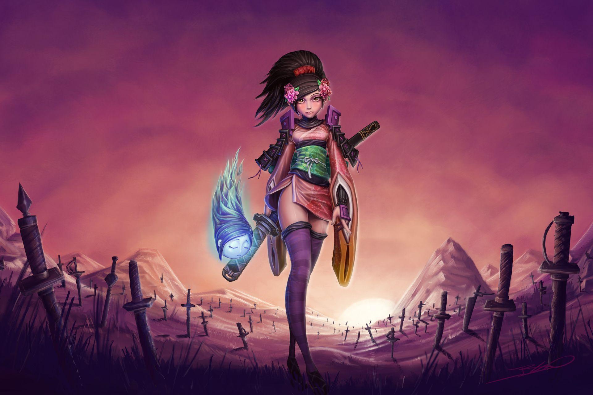 Muramasa: The Demon Blade. Game Art. Blade, Samurai