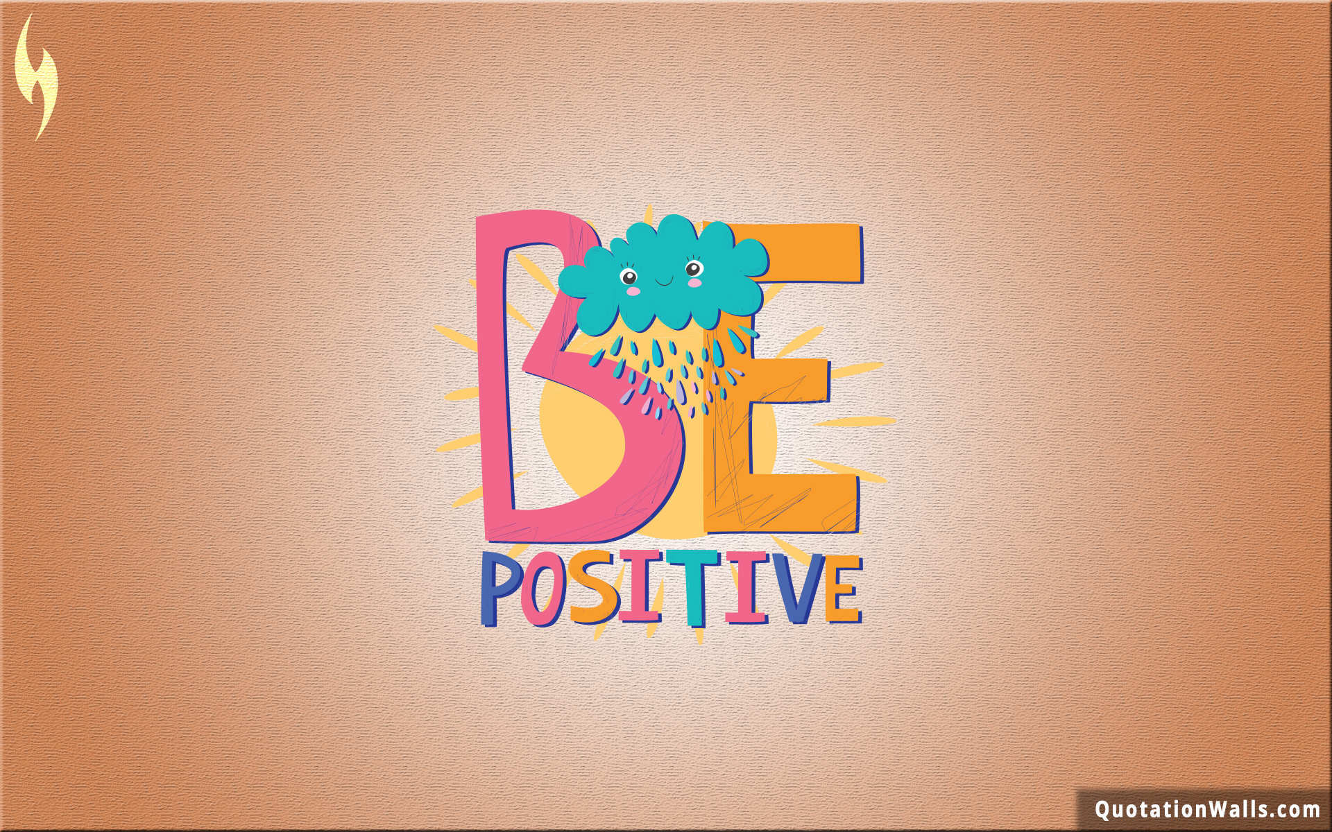 Be Positive Motivational Wallpaper for Desktop