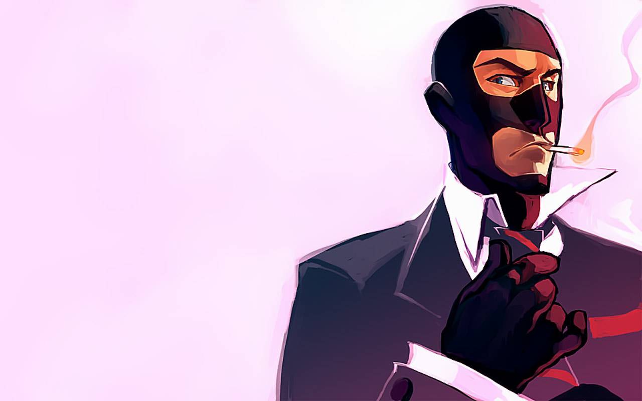 A cool wallpaper with the Blu Spy!. tf2. Team fortress