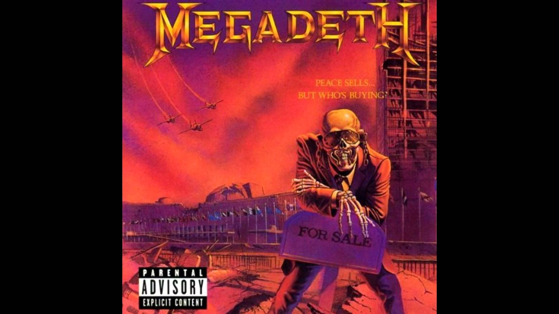 Megadeth Peace Sells T-Shirt Uomo 100% Cotone - Maglia Ufficiale Band, Nero, Taglia XXL, Manica Corta