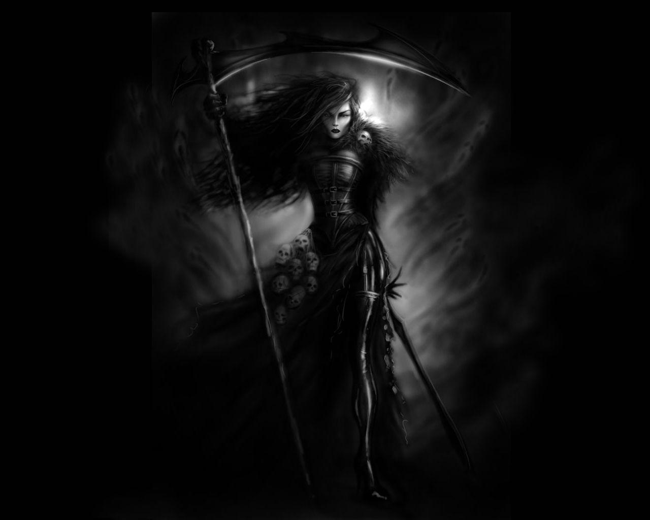 Female Grim Reaper English US Wallpaper Wp4404753 Wallpaper