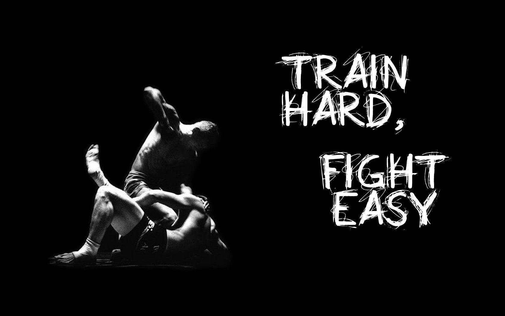 Train Hard Fight Easy Wallpaperx1050