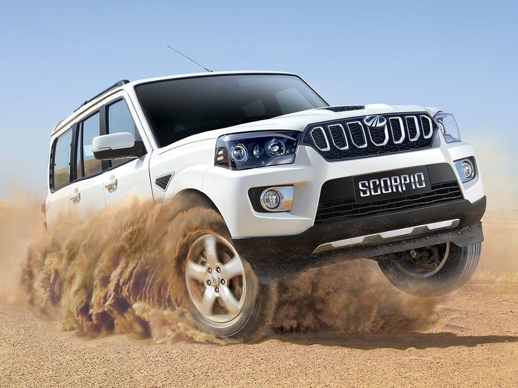 mahindra scorpio white wallpaper