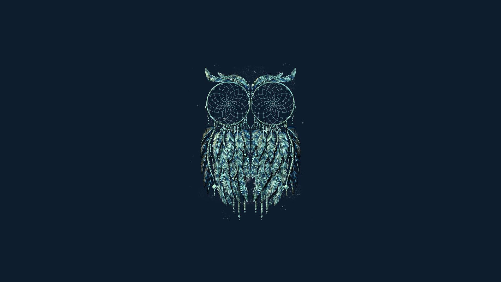 HD Owl dreamcatcher Wallpaper