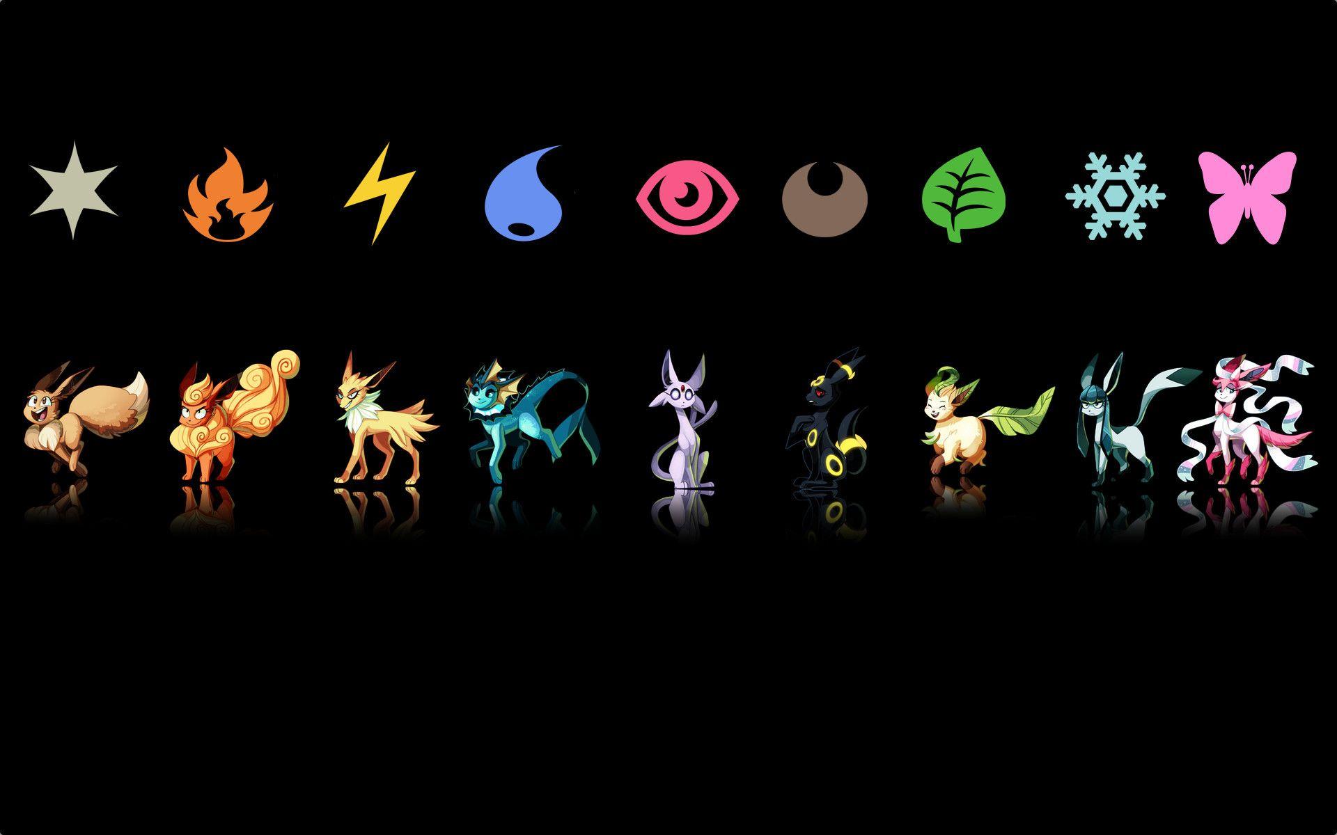 Eeveelutions Wallpaper HD