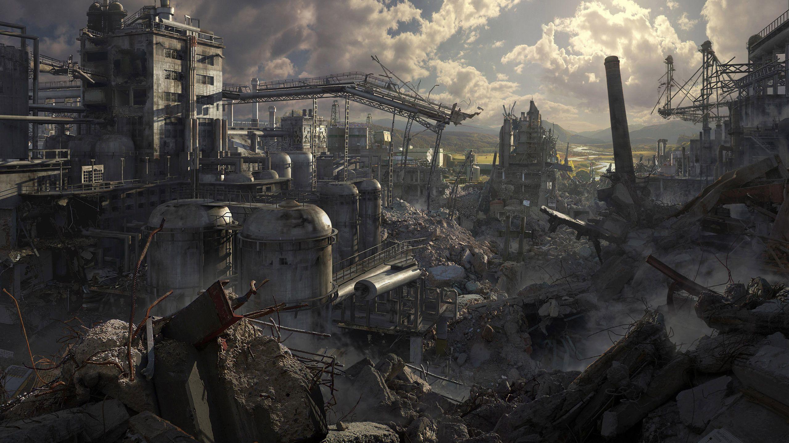 Apocalypse City Post Apocalyptic Ruins WallDevil Free HD