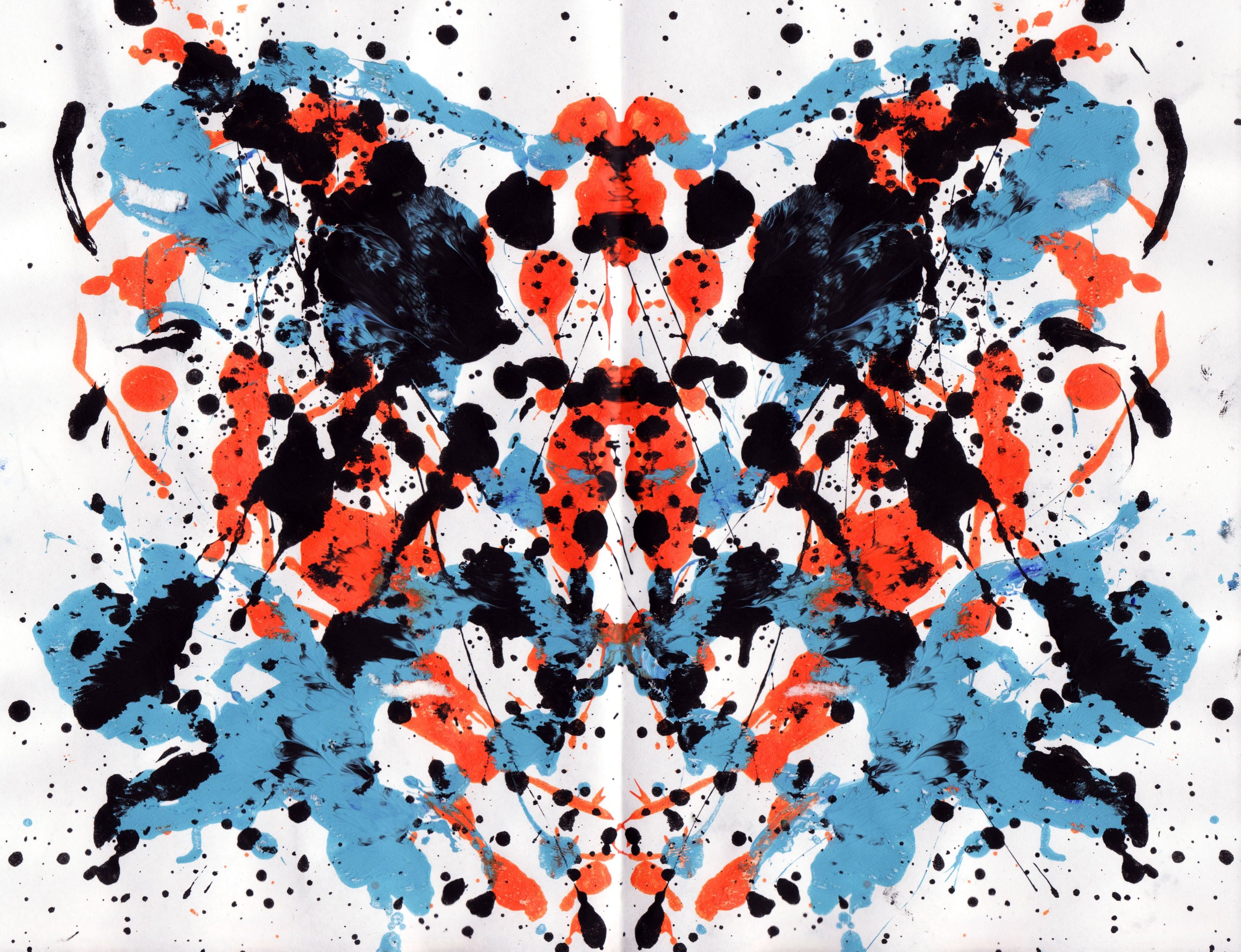 ink, #paint splatter, #symmetry, #Rorschach test. Wallpaper No