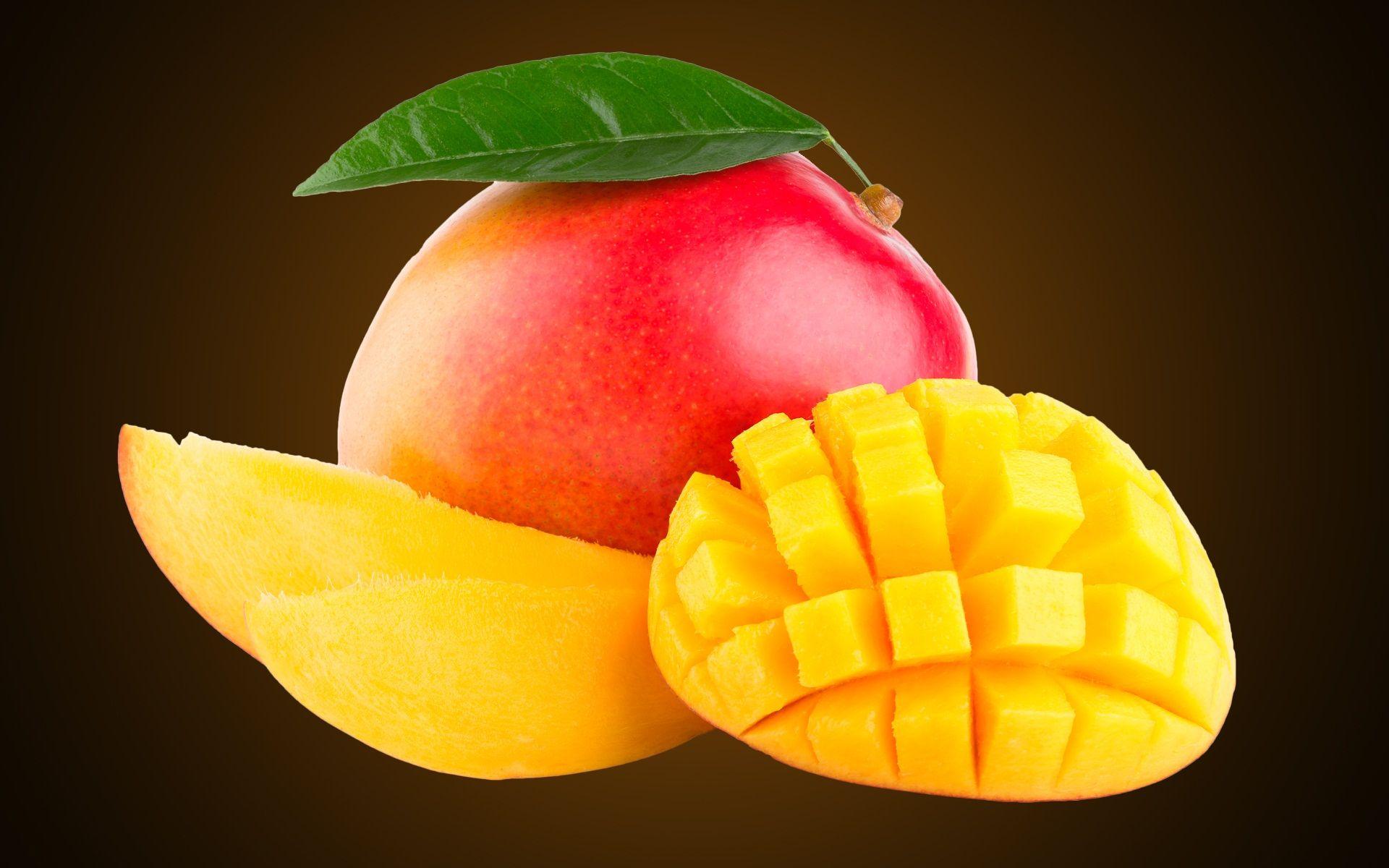 Fresh mango and slice fruit HD wallpaper. Beautiful HD wallpaper